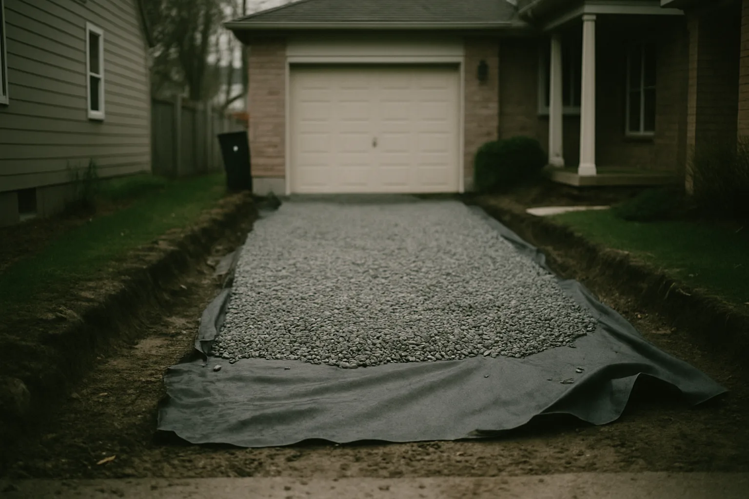 Drainage et réfection d'une allée : prix au m² et mise en œuvre