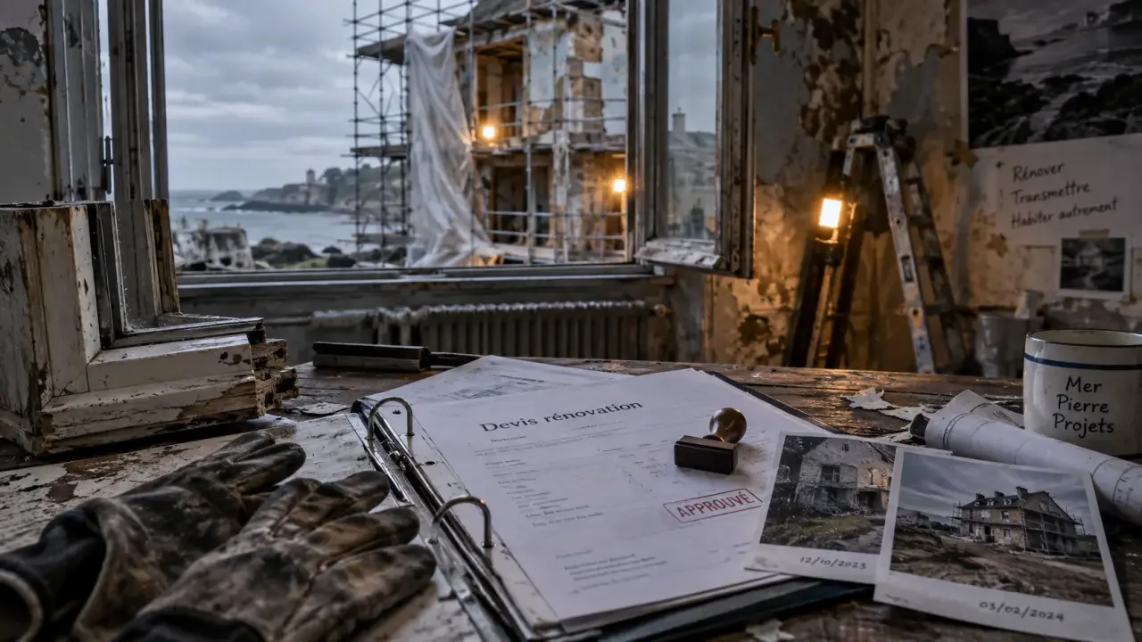 Rénovation d’une maison à La Turballe : le devis doit intégrer les contraintes du littoral