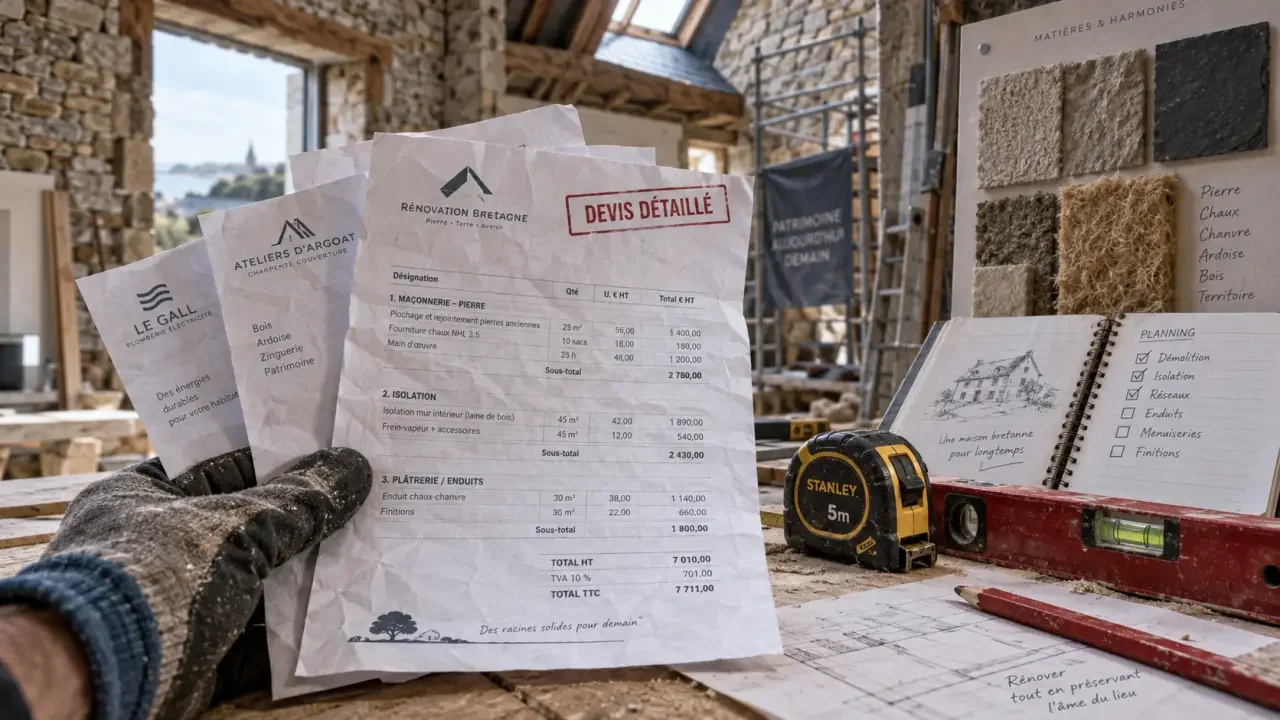 Entreprise de rénovation en Côtes-d’Armor : le devis qui évite les travaux mal coordonnés