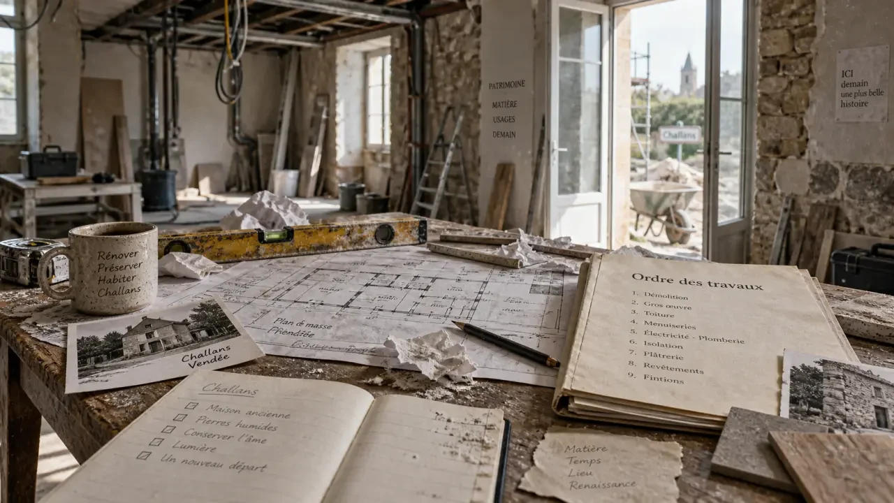 Rénovation de maison à Challans : priorités, devis et délais à sécuriser