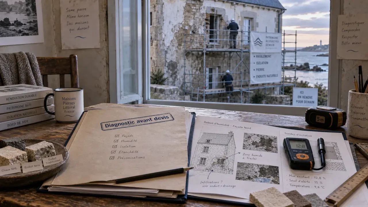 Rénover une maison à Dinard sans piéger l’humidité dans la pierre