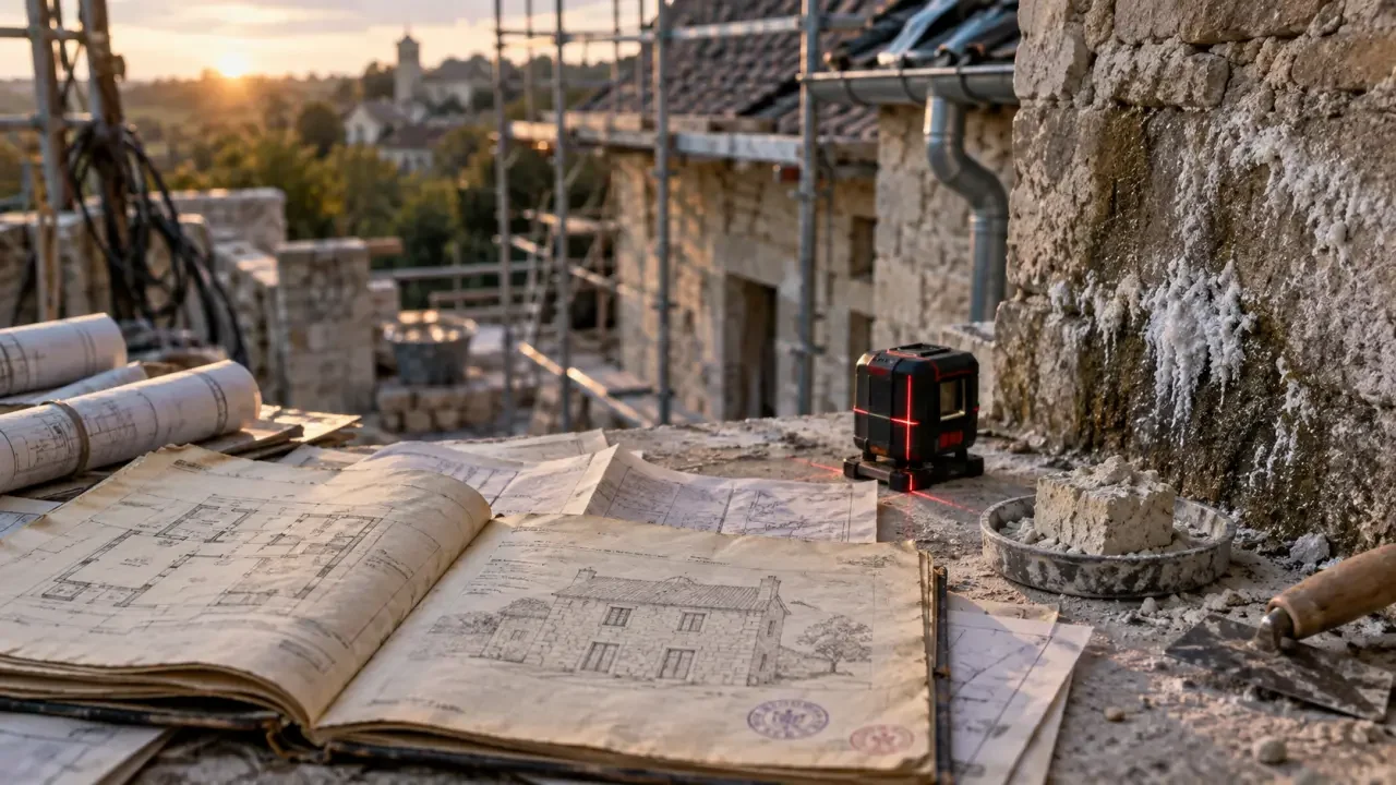 Rénover une maison ancienne à Libourne sans enfermer les murs en pierre