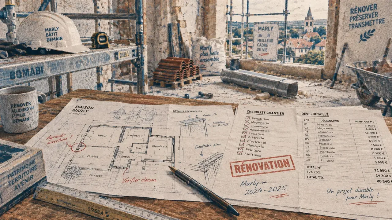 Rénovation d’une maison à Marly : l’ordre des travaux qui évite les surcoûts