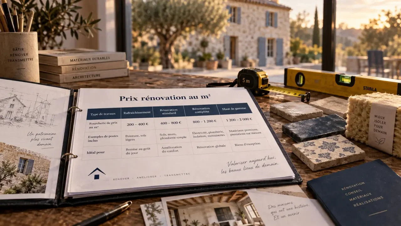 Entreprise de rénovation dans le Vaucluse : 5 niveaux de travaux et un devis vraiment comparable