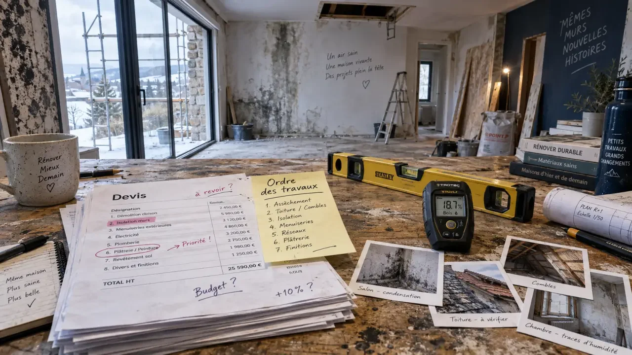 Rénovation maison : l’ordre des travaux qui évite les reprises coûteuses