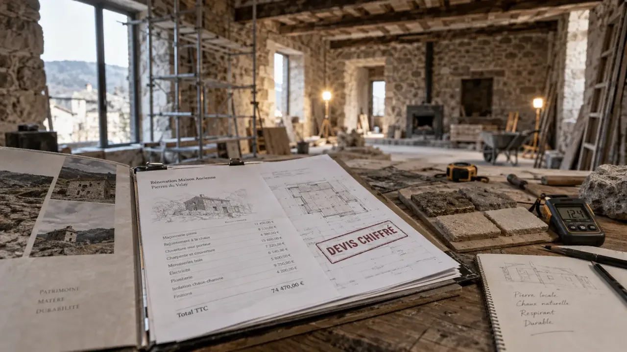 Rénover une maison au Puy-en-Velay : les postes qui font déraper le devis