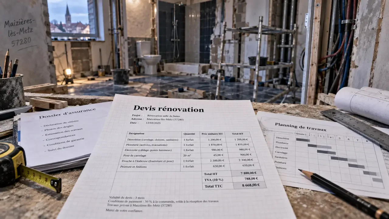 Rénovation de maison à Maizières-lès-Metz : un devis incomplet peut faire déraper le chantier