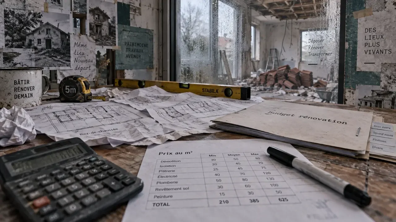 Budget rénovation maison : les postes invisibles qui font déraper un devis de 100 m²