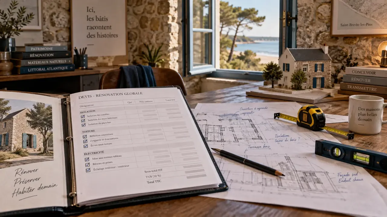 Rénovation à Saint-Brevin-les-Pins : le devis doit détailler chaque poste avant signature