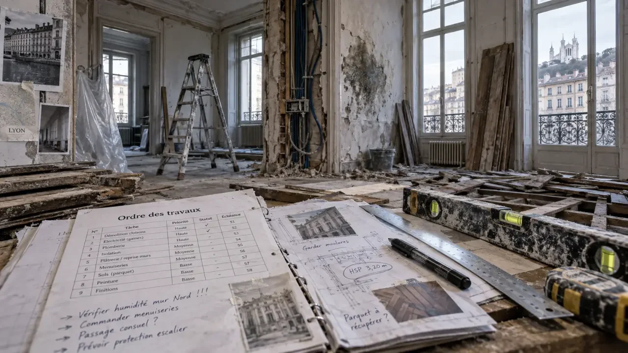 Rénovation maison à Lyon : les postes oubliés qui font déraper le devis